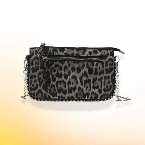 Black Leopard Purse