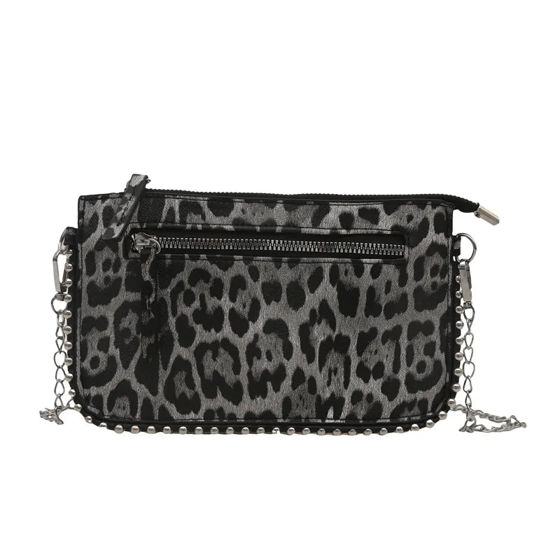 Black Leopard Purse
